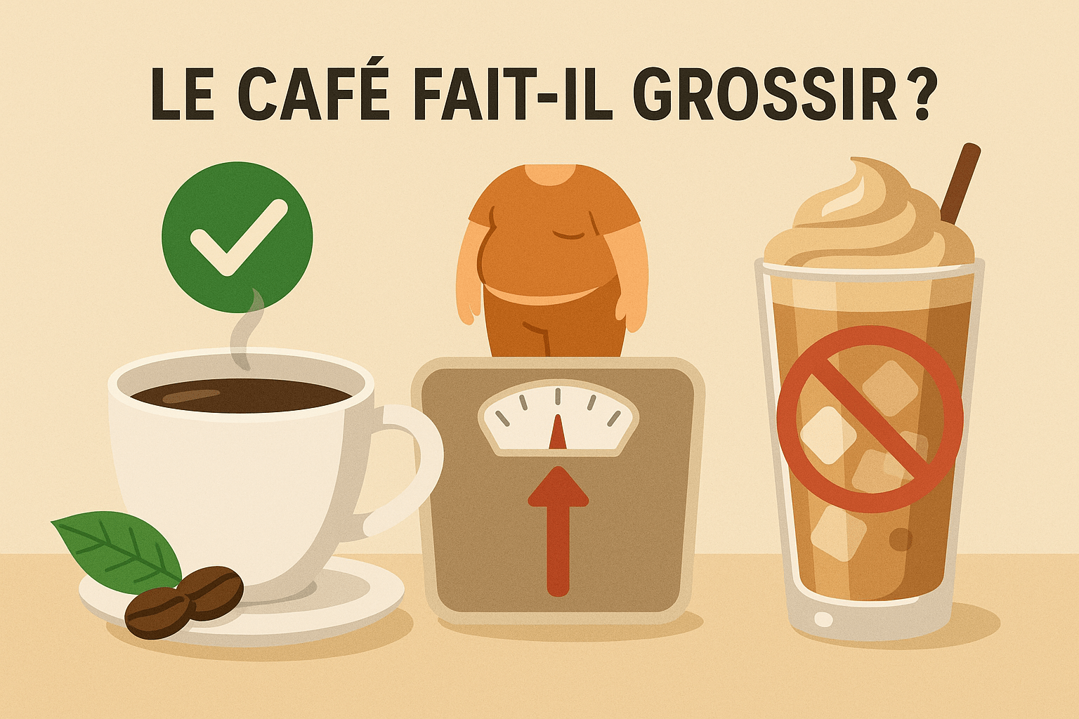 Le café ne fait pas grossir, ce que l'on y ajoute le fait.