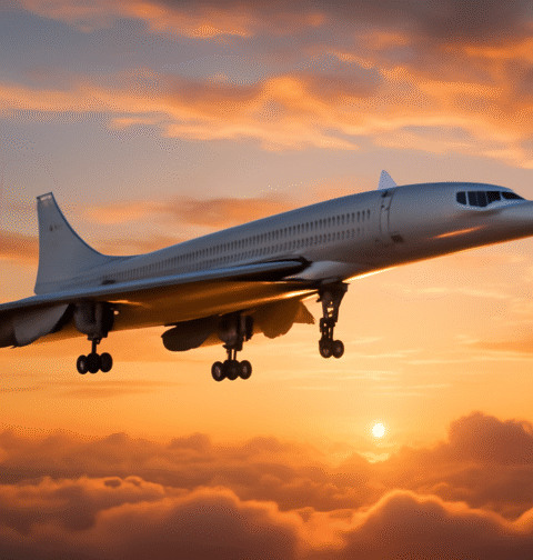 Le Concorde en plein vol