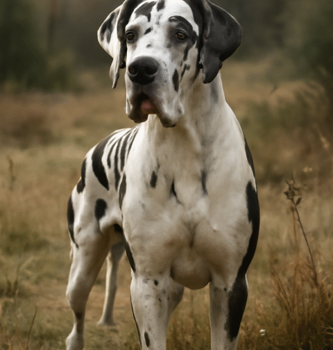 Un grand-danois, l'espèce de chien la plus grande au monde