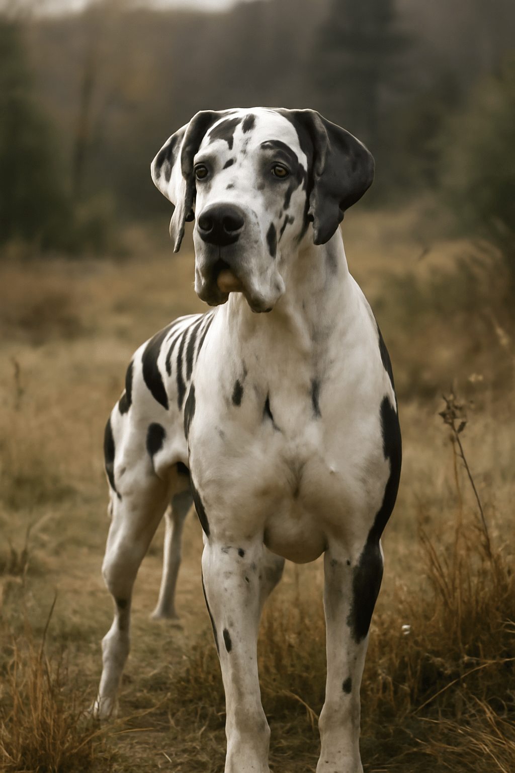 Un grand-danois, l'espèce de chien la plus grande au monde