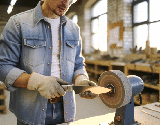 comment aiguiser un couteau avec une meuleuse