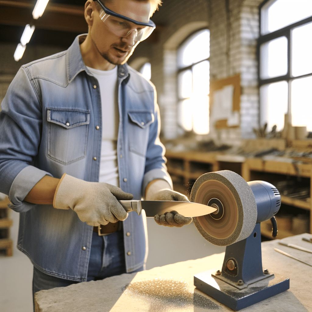 comment aiguiser un couteau avec une meuleuse