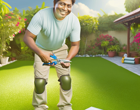 comment couper du gazon synthétique