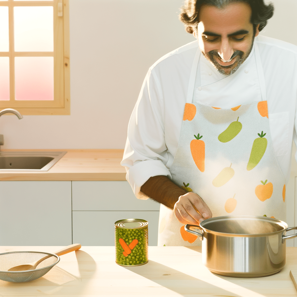 comment cuire des petit pois carotte en conserve