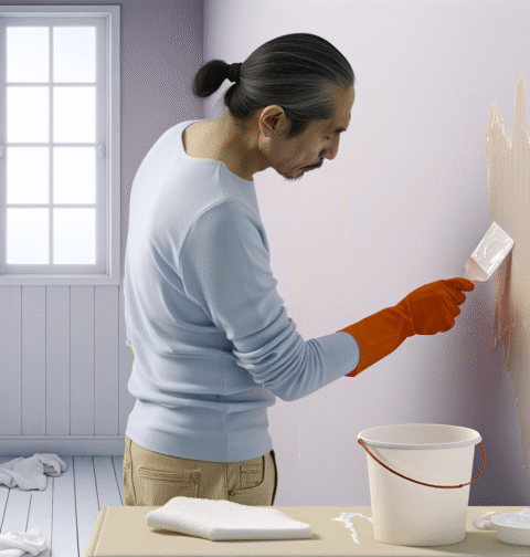 comment enlever la colle sur un mur avant de peindre