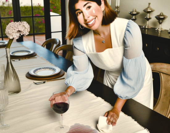comment enlever les taches de vin sur une nappe