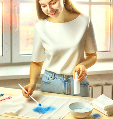 comment enlever une tache de stylo bille sur du coton