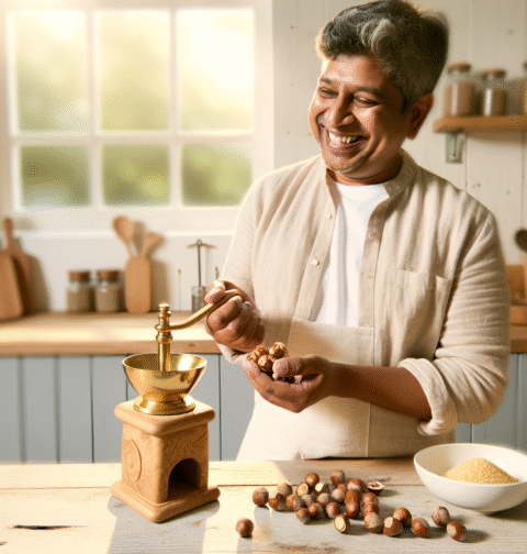 comment faire de la poudre de noisette