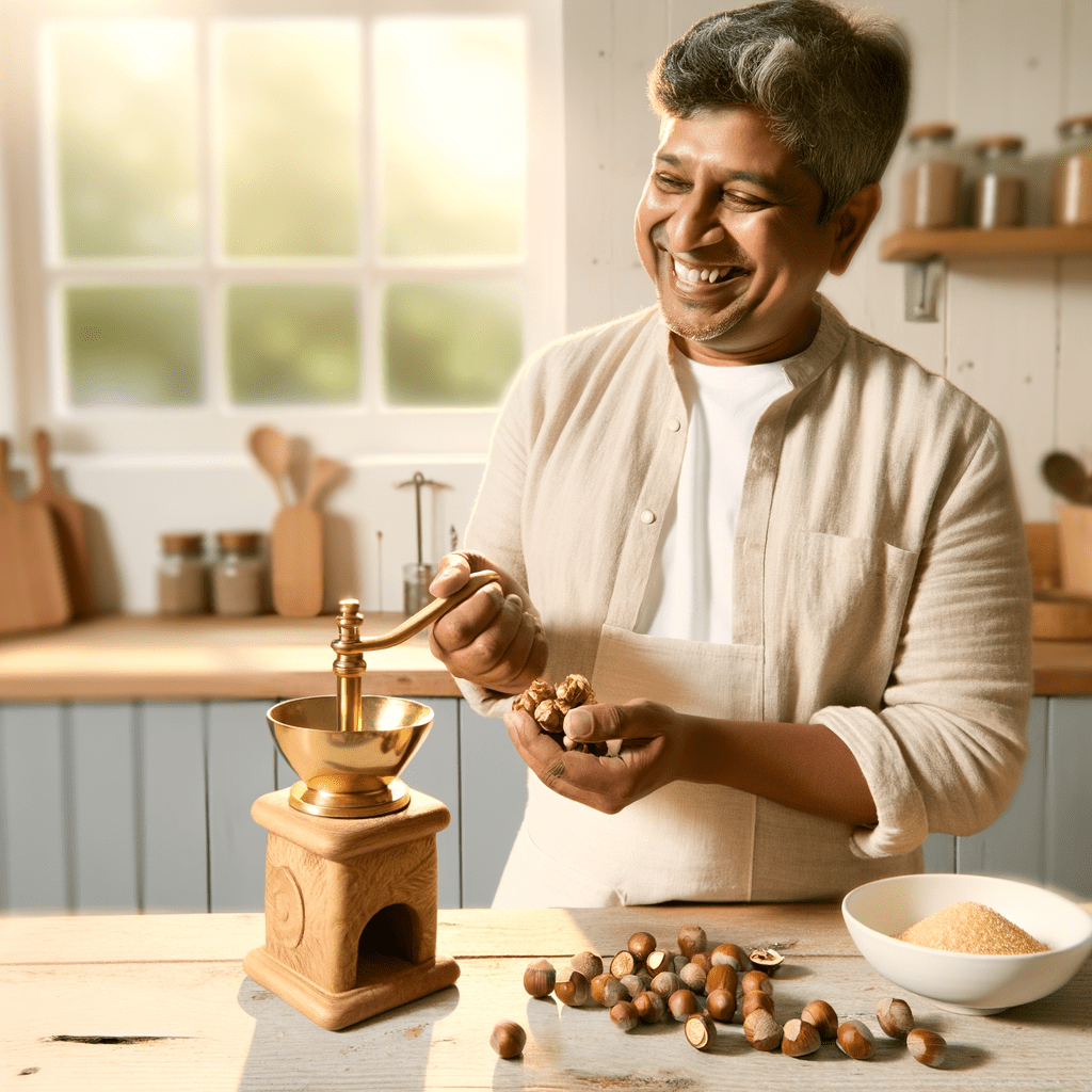 comment faire de la poudre de noisette
