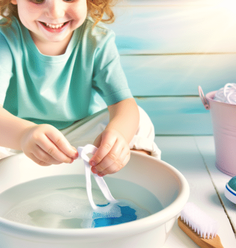 comment laver des lacets blancs