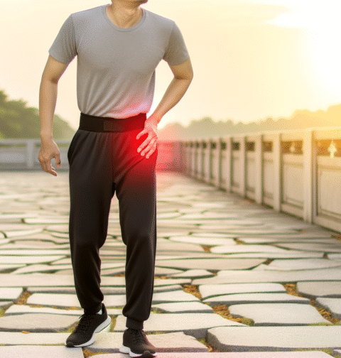 comment marcher avec une tendinite de la hanche