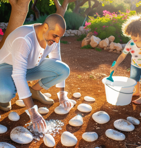 comment nettoyer des cailloux blancs extérieurs